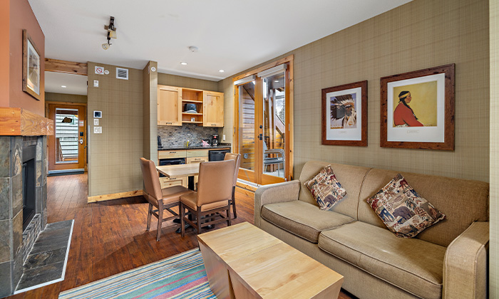Living room in a Superior One Bedroom Suite with Balcony at Fox Hotel & Suites